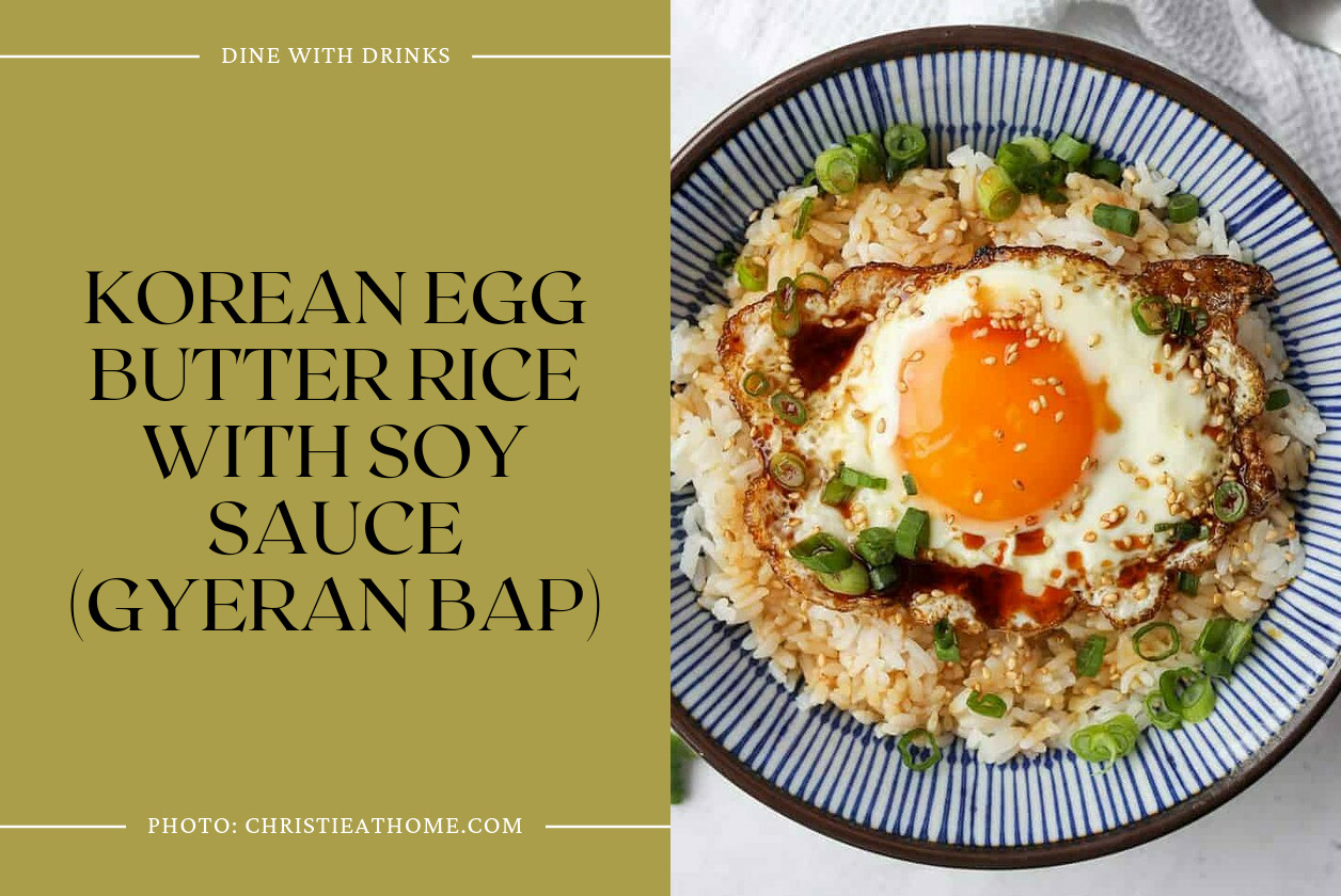 Korean Egg Butter Rice With Soy Sauce (Gyeran Bap)