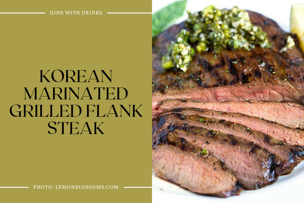 Korean Marinated Grilled Flank Steak