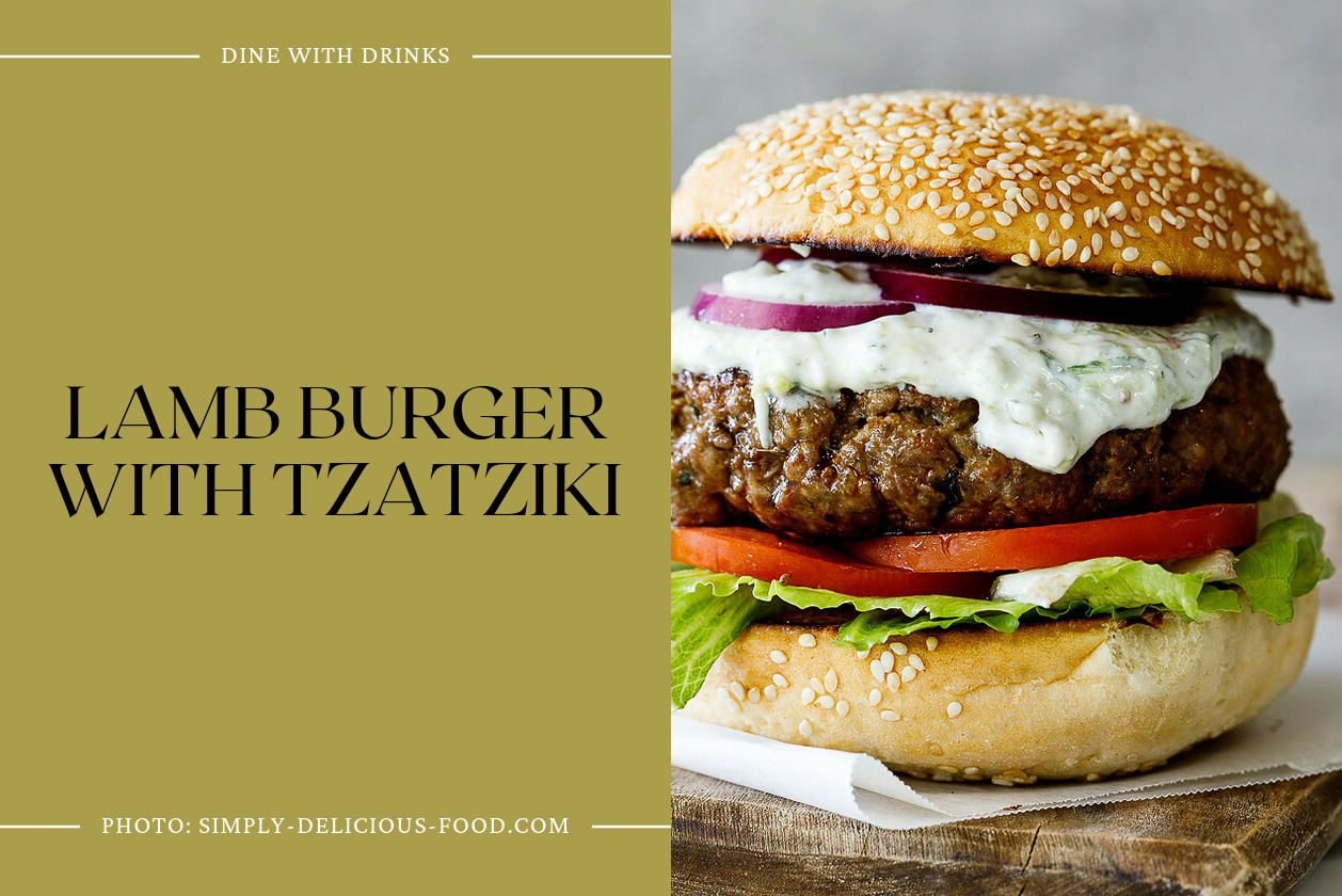 Lamb Burger With Tzatziki