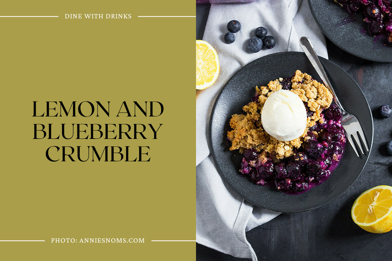 Lemon And Blueberry Crumble