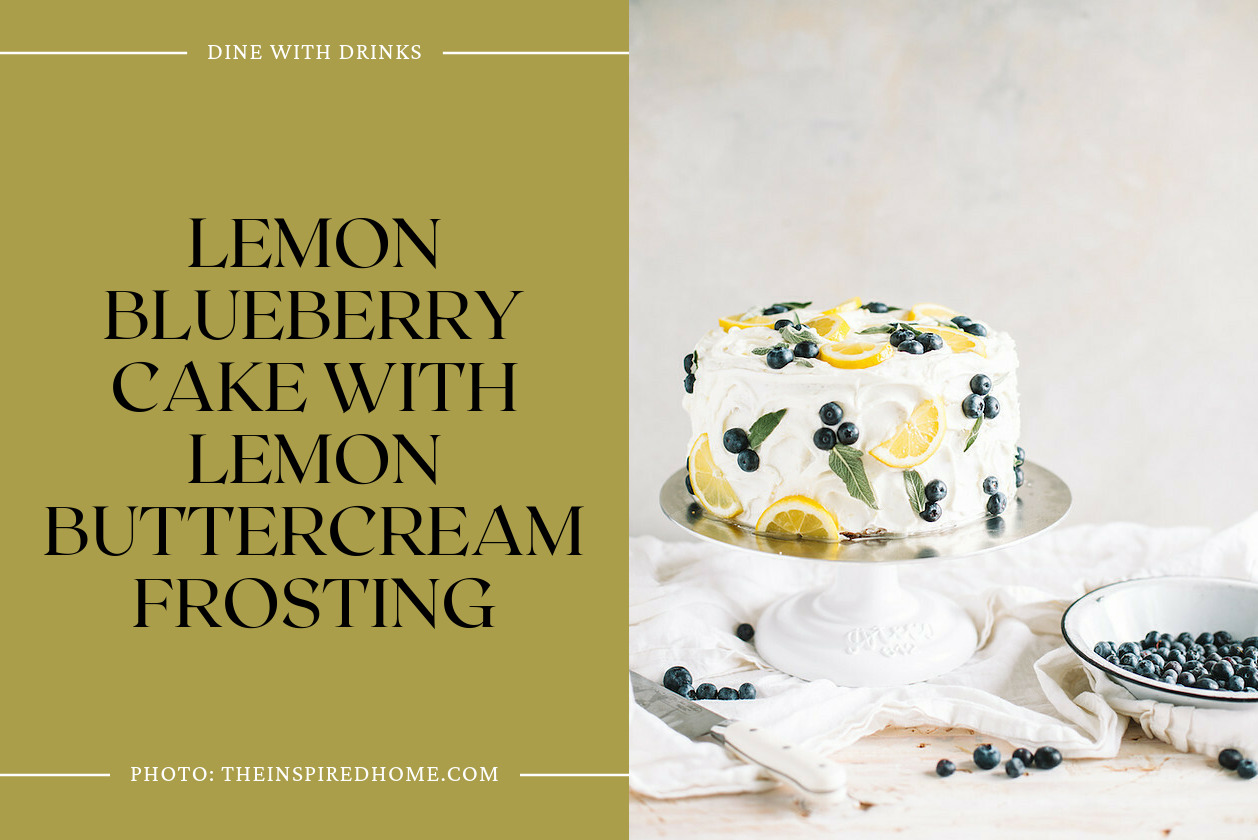 Lemon Blueberry Cake With Lemon Buttercream Frosting