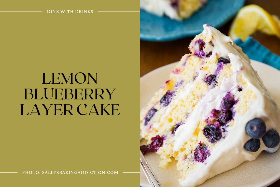 Lemon Blueberry Layer Cake