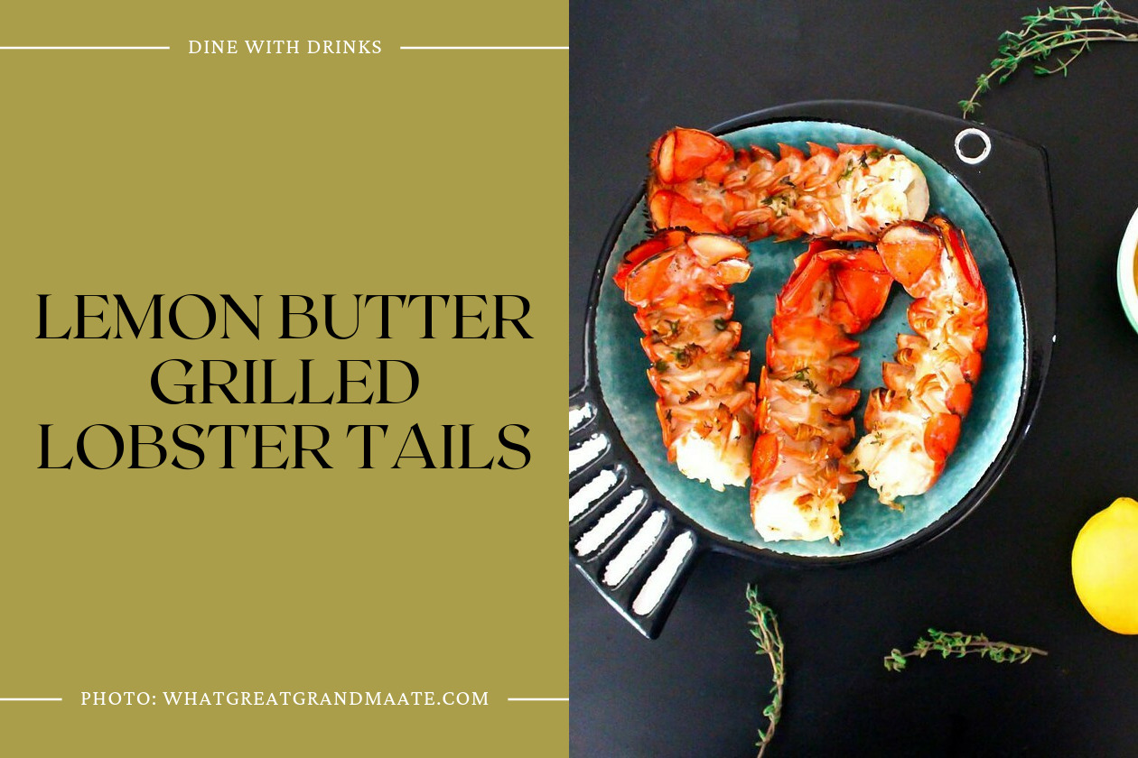 Lemon Butter Grilled Lobster Tails