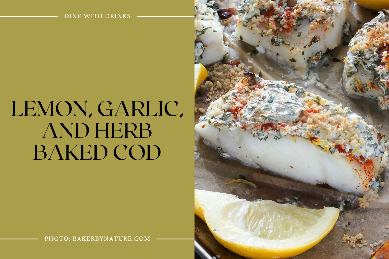 Lemon, Garlic, And Herb Baked Cod