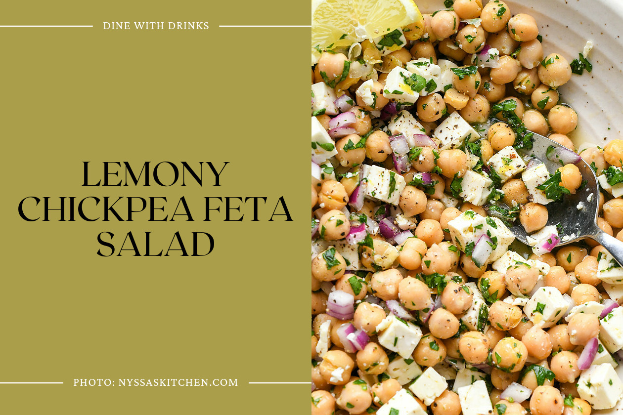 Lemony Chickpea Feta Salad