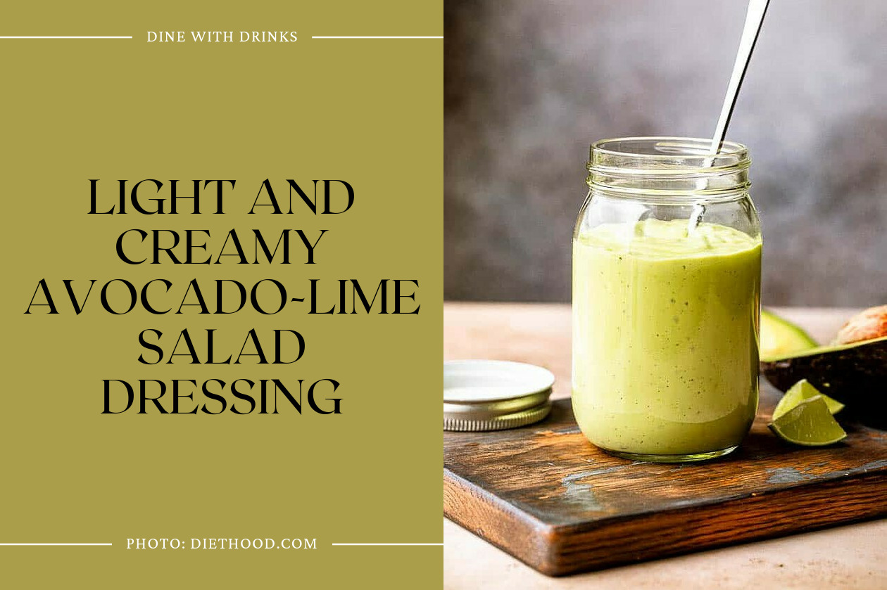 Light And Creamy Avocado-Lime Salad Dressing