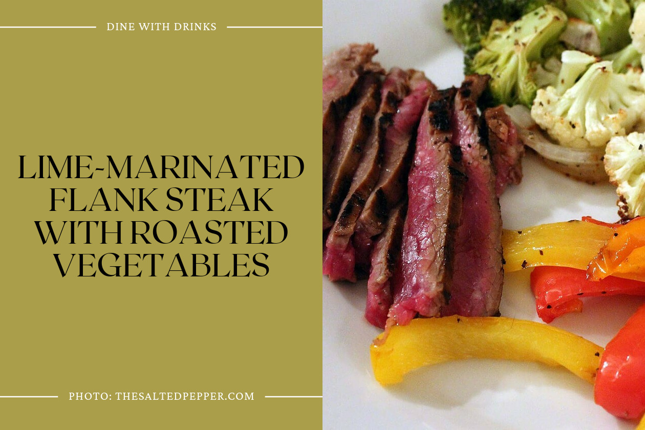 Lime-Marinated Flank Steak With Roasted Vegetables