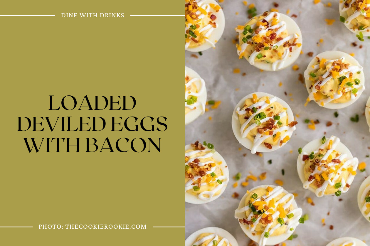 Loaded Deviled Eggs With Bacon