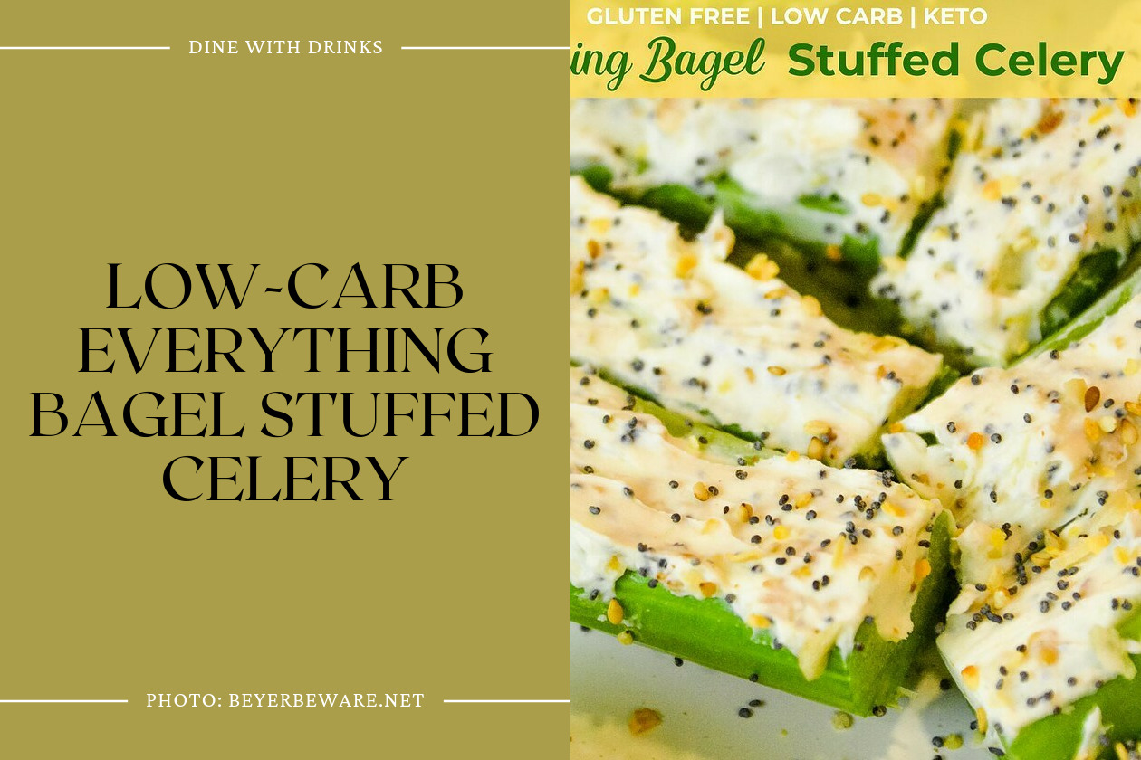 Low-Carb Everything Bagel Stuffed Celery