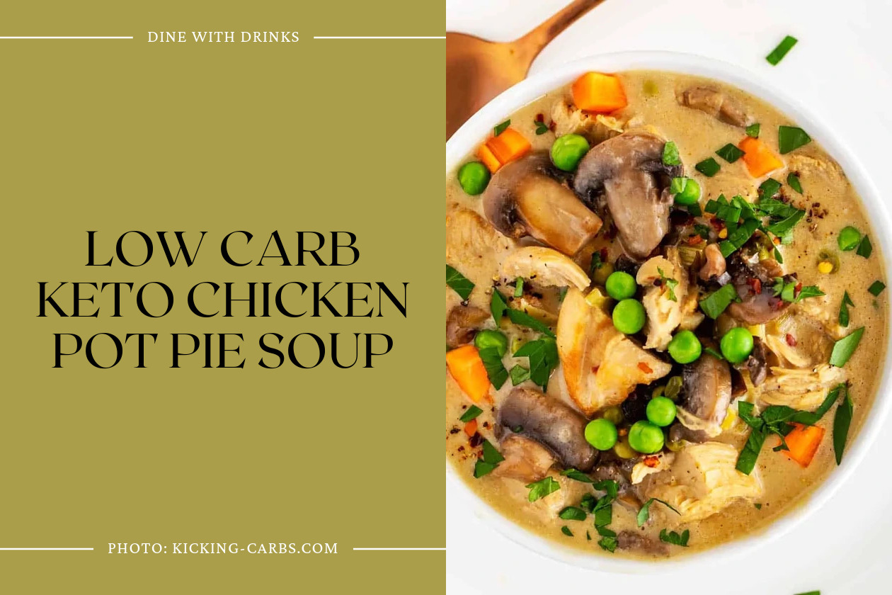 Low Carb Keto Chicken Pot Pie Soup