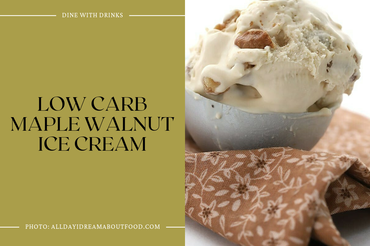 Low Carb Maple Walnut Ice Cream