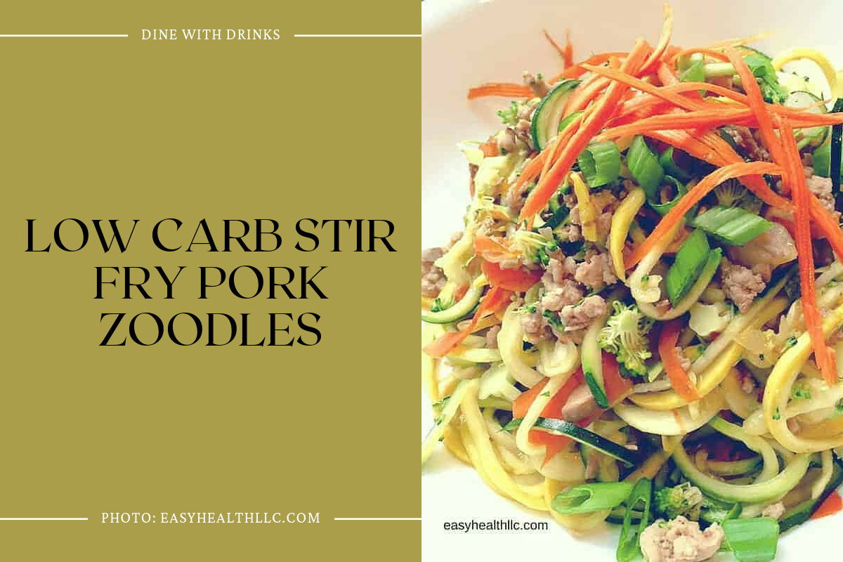 Low Carb Stir Fry Pork Zoodles