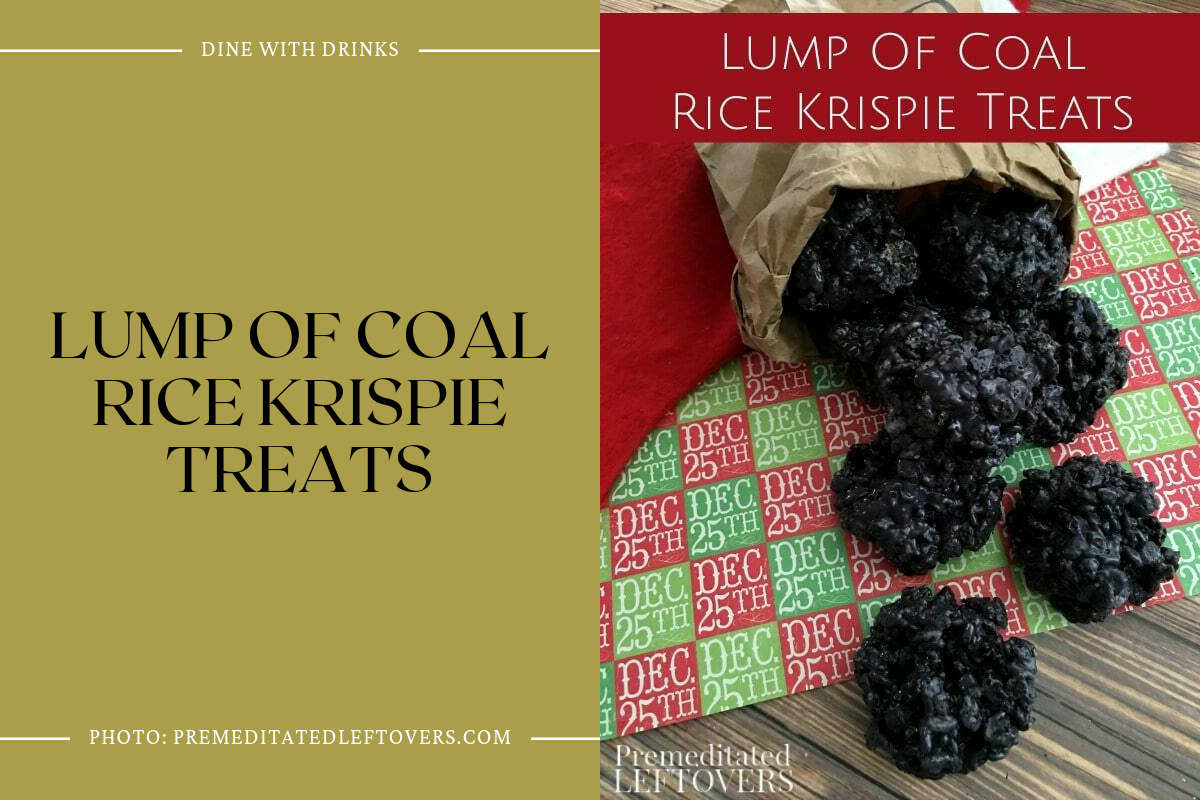 Lump Of Coal Rice Krispie Treats