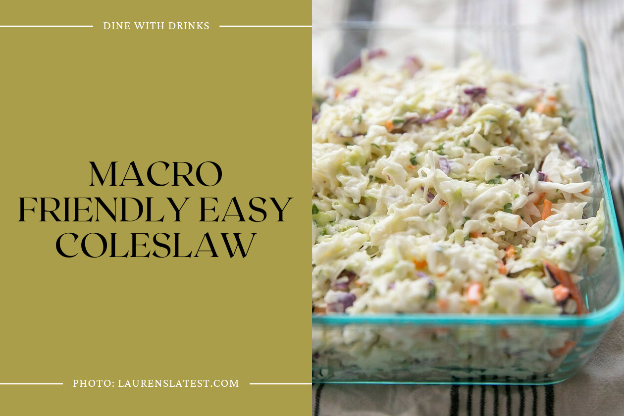 Macro Friendly Easy Coleslaw