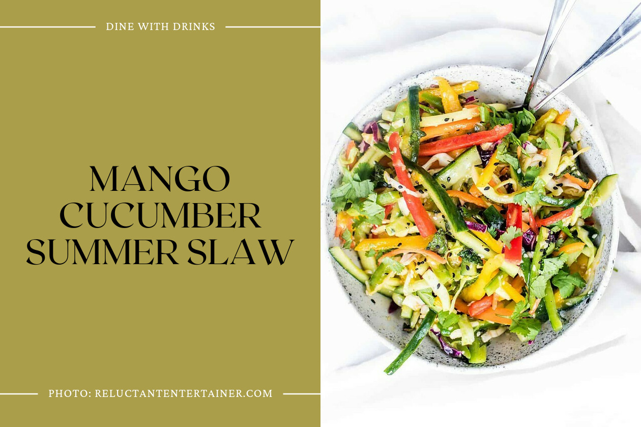 Mango Cucumber Summer Slaw