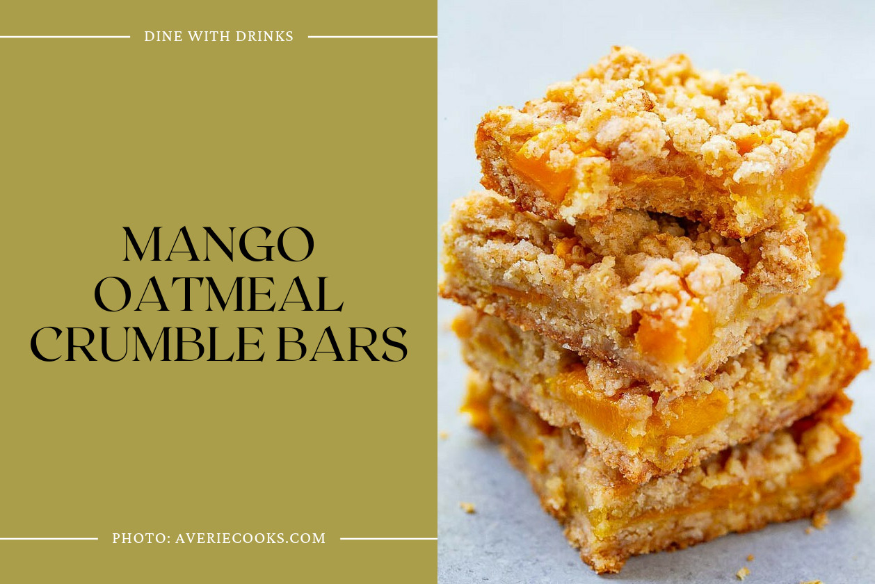 Mango Oatmeal Crumble Bars