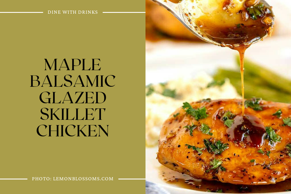 Maple Balsamic Glazed Skillet Chicken