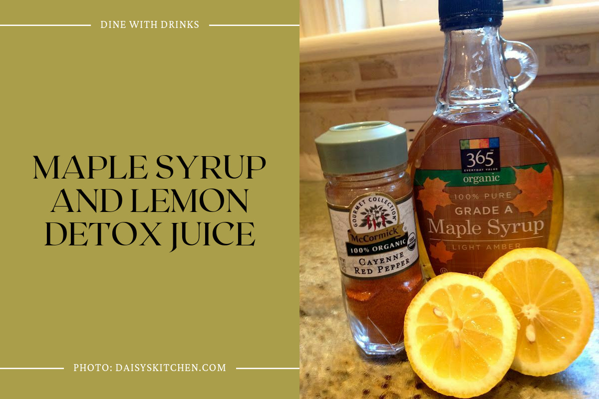 Maple Syrup And Lemon Detox Juice