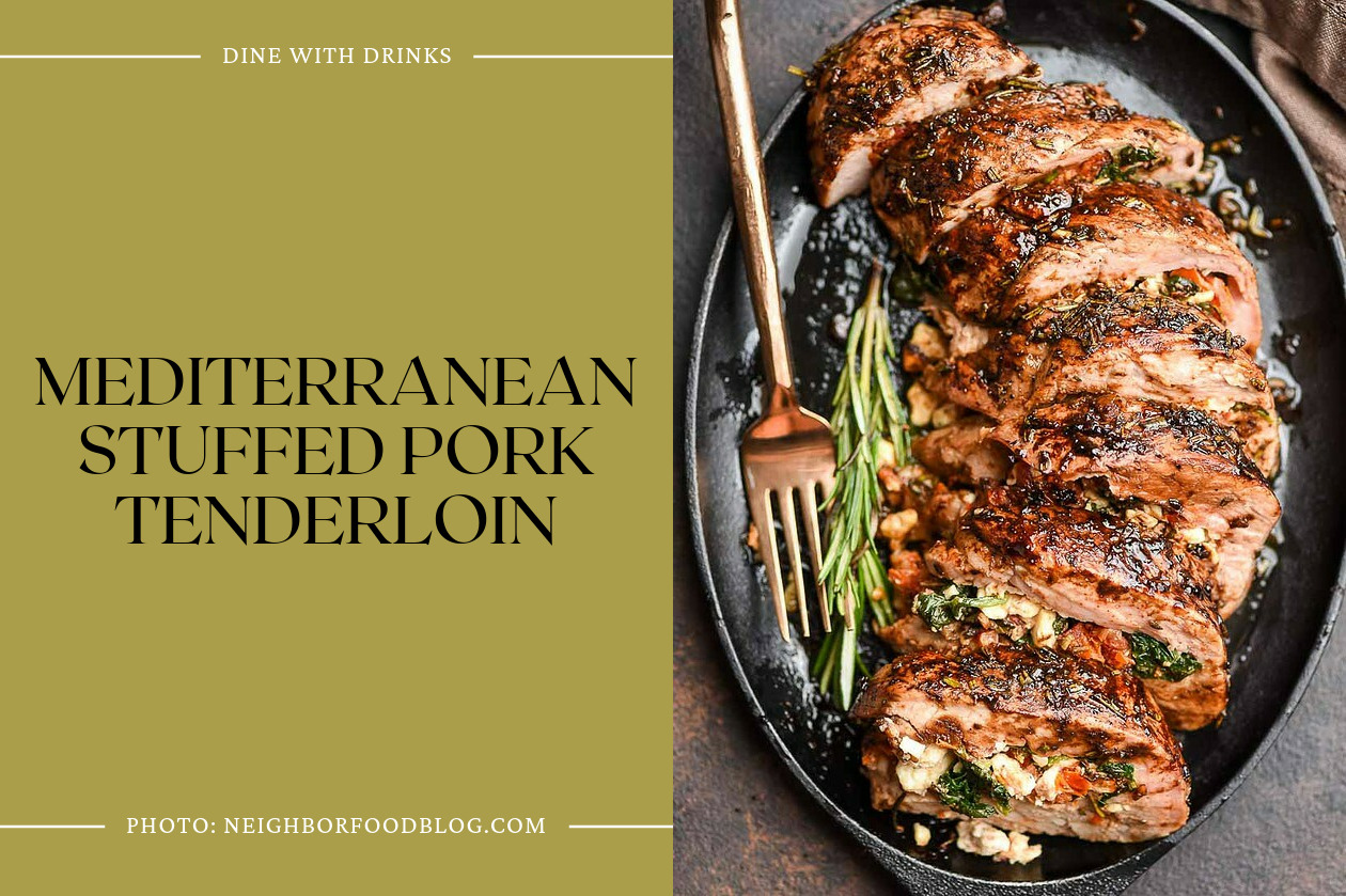 Mediterranean Stuffed Pork Tenderloin
