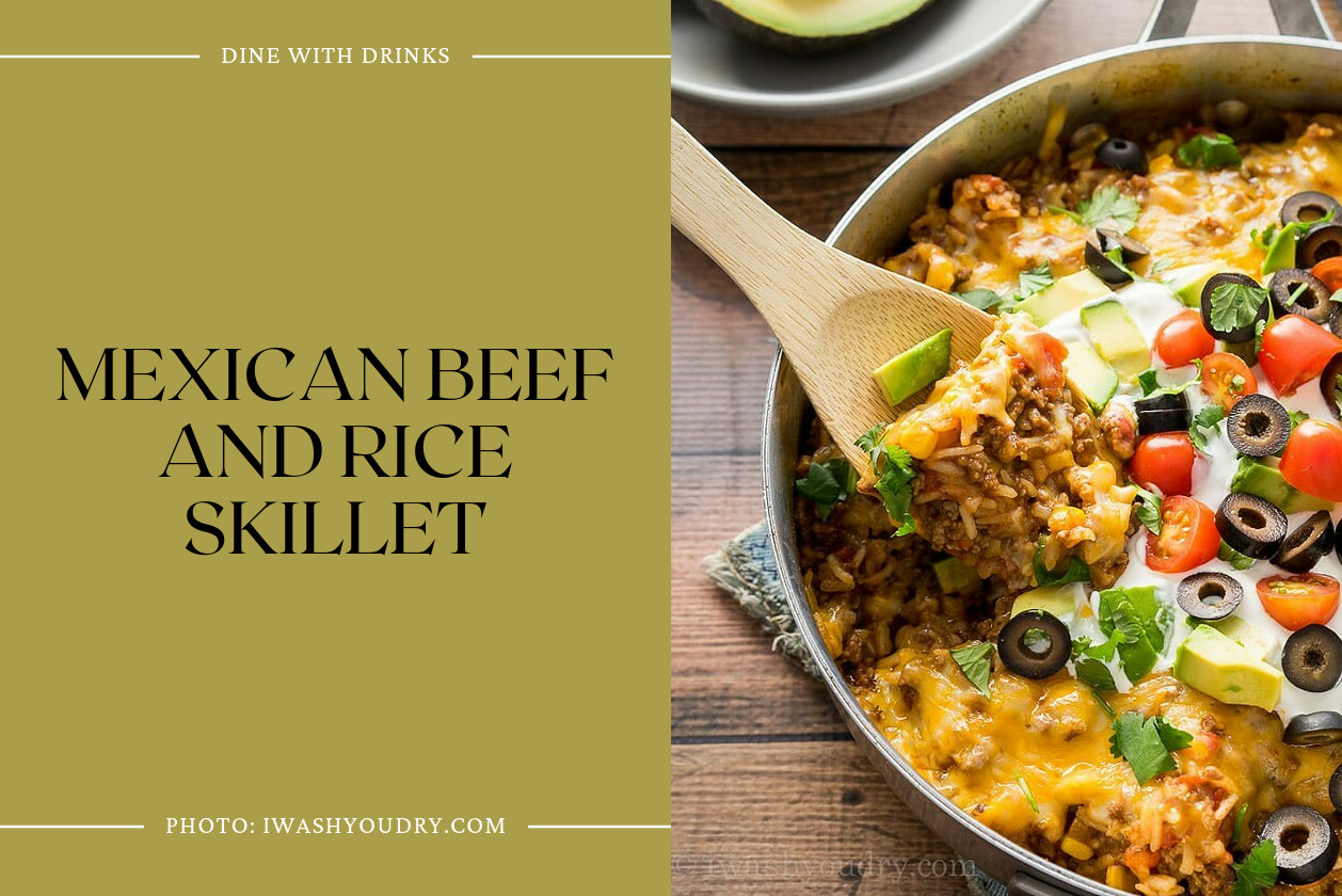 Mexican Beef And Rice Skillet