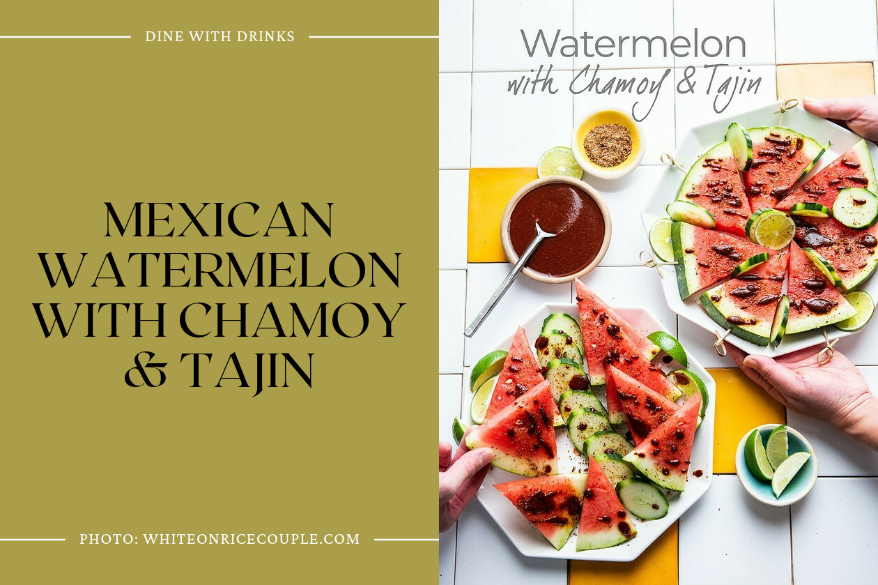 Mexican Watermelon With Chamoy & Tajin