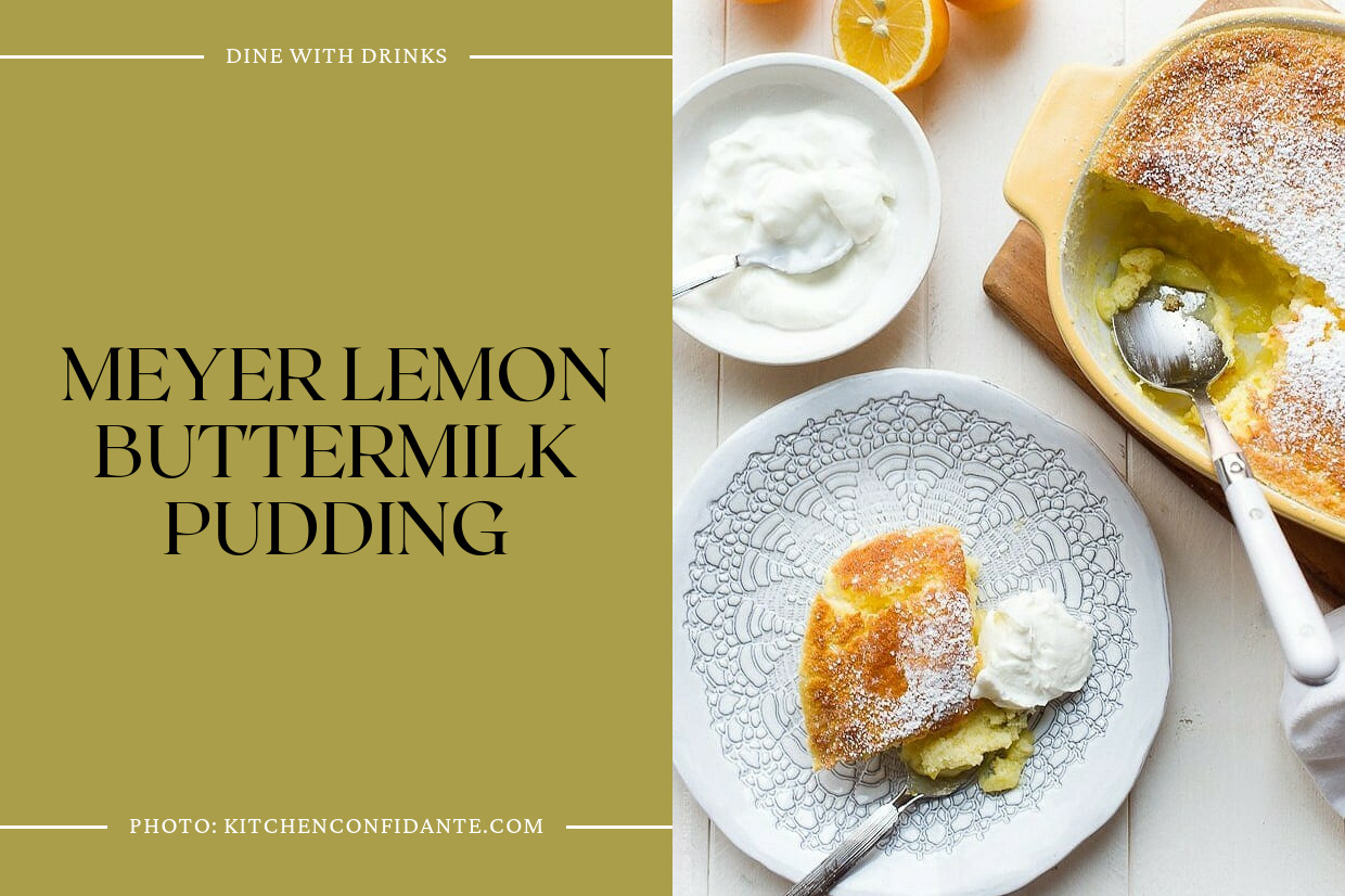 Meyer Lemon Buttermilk Pudding