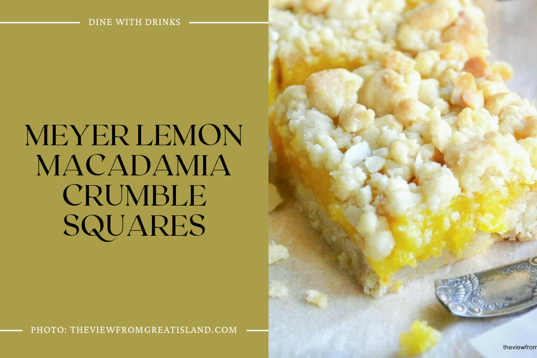 Meyer Lemon Macadamia Crumble Squares