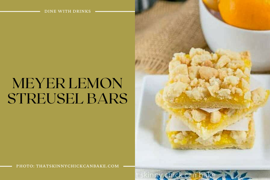 Meyer Lemon Streusel Bars