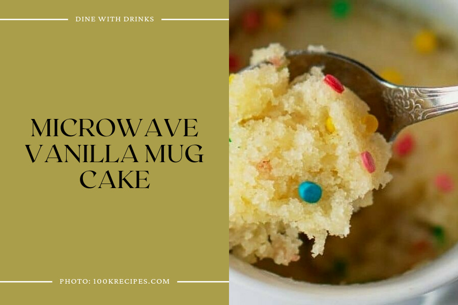 Microwave Vanilla Mug Cake
