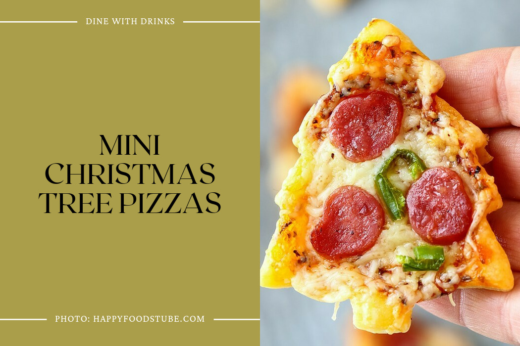 Mini Christmas Tree Pizzas