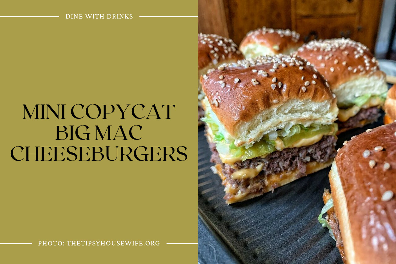Mini Copycat Big Mac Cheeseburgers