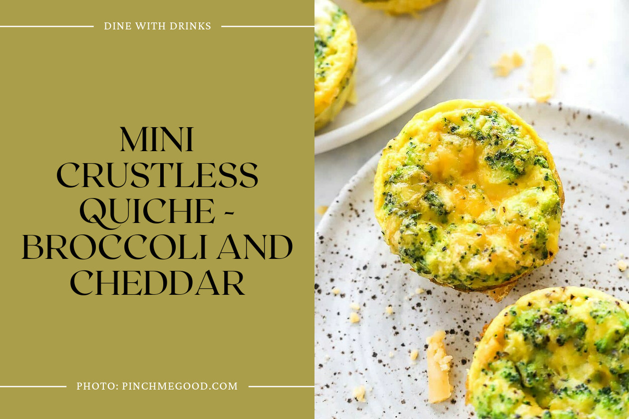 Mini Crustless Quiche - Broccoli And Cheddar
