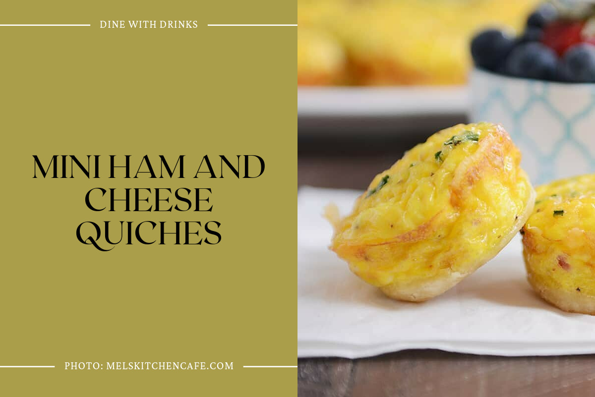 Mini Ham And Cheese Quiches