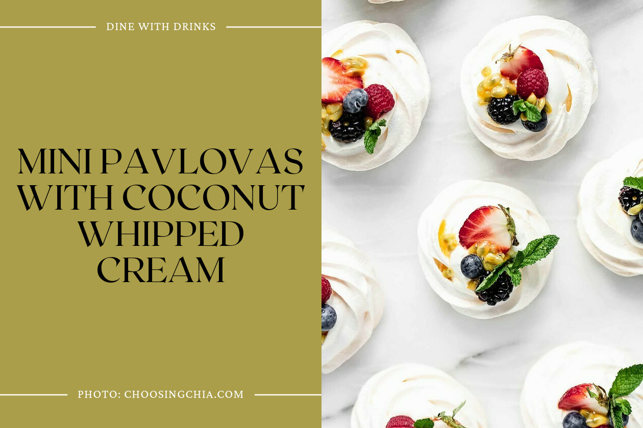 Mini Pavlovas With Coconut Whipped Cream