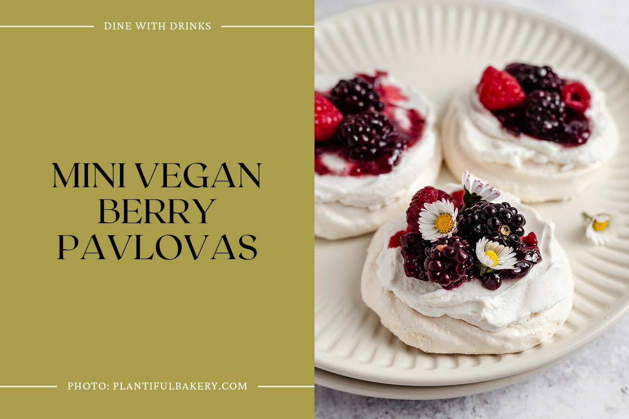 Mini Vegan Berry Pavlovas