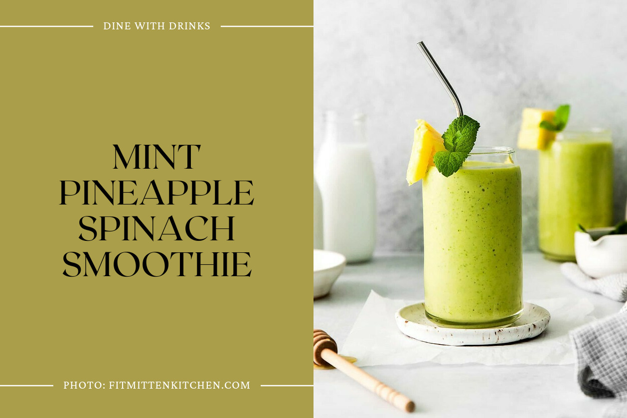 Mint Pineapple Spinach Smoothie