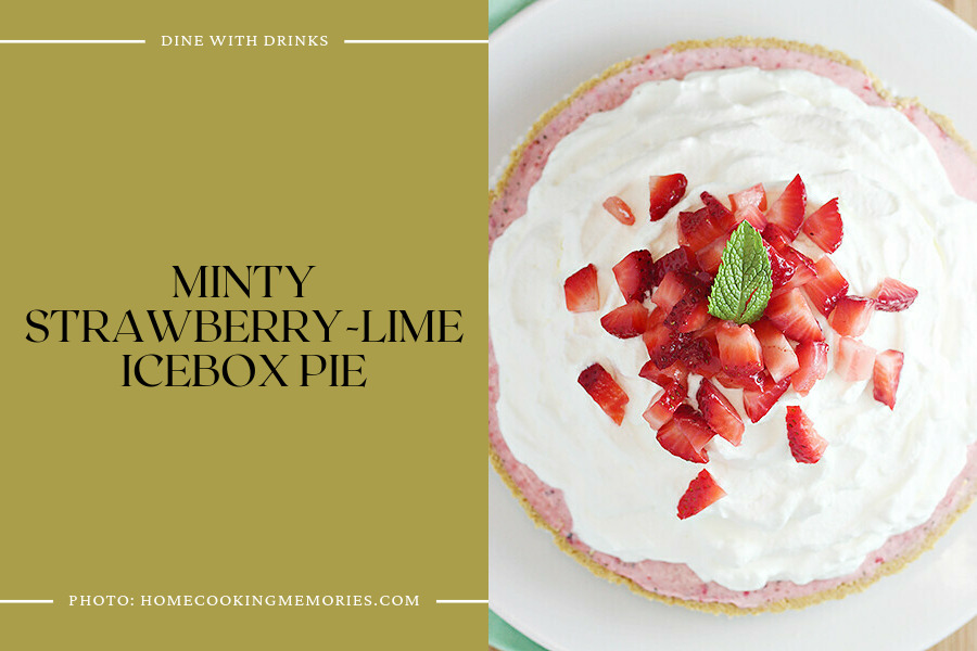Minty Strawberry-Lime Icebox Pie