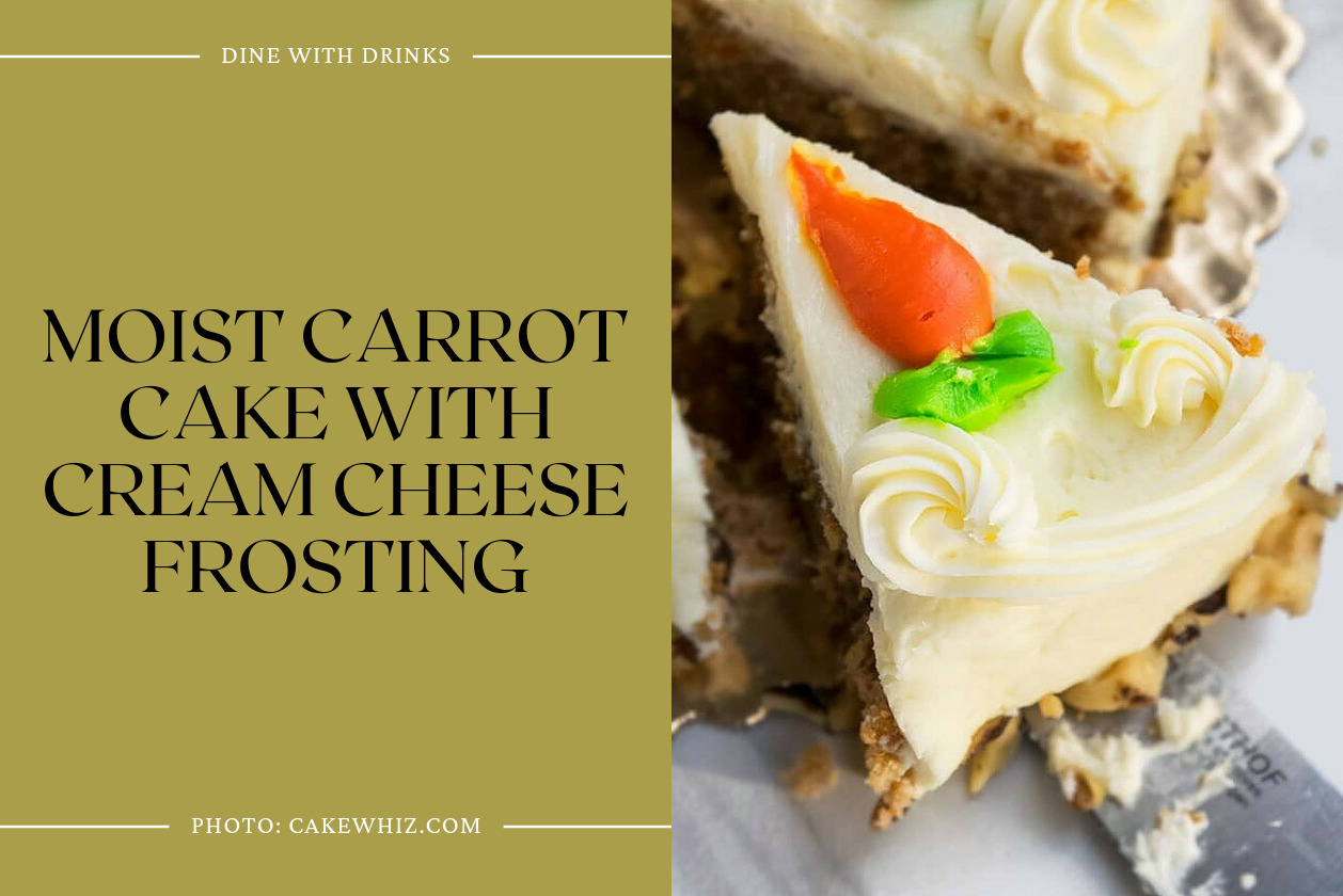 Moist Carrot Cake With Cream Cheese Frosting