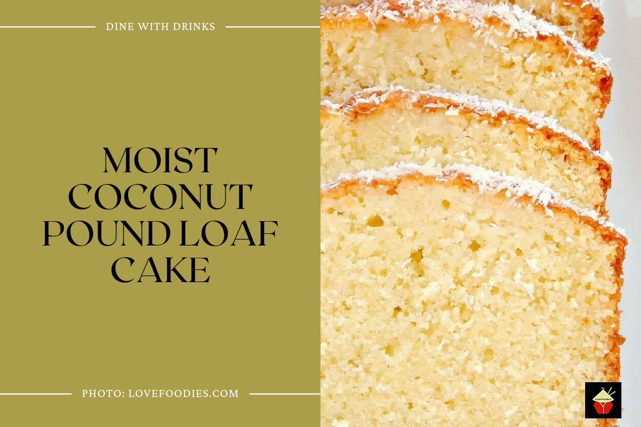 Moist Coconut Pound Loaf Cake