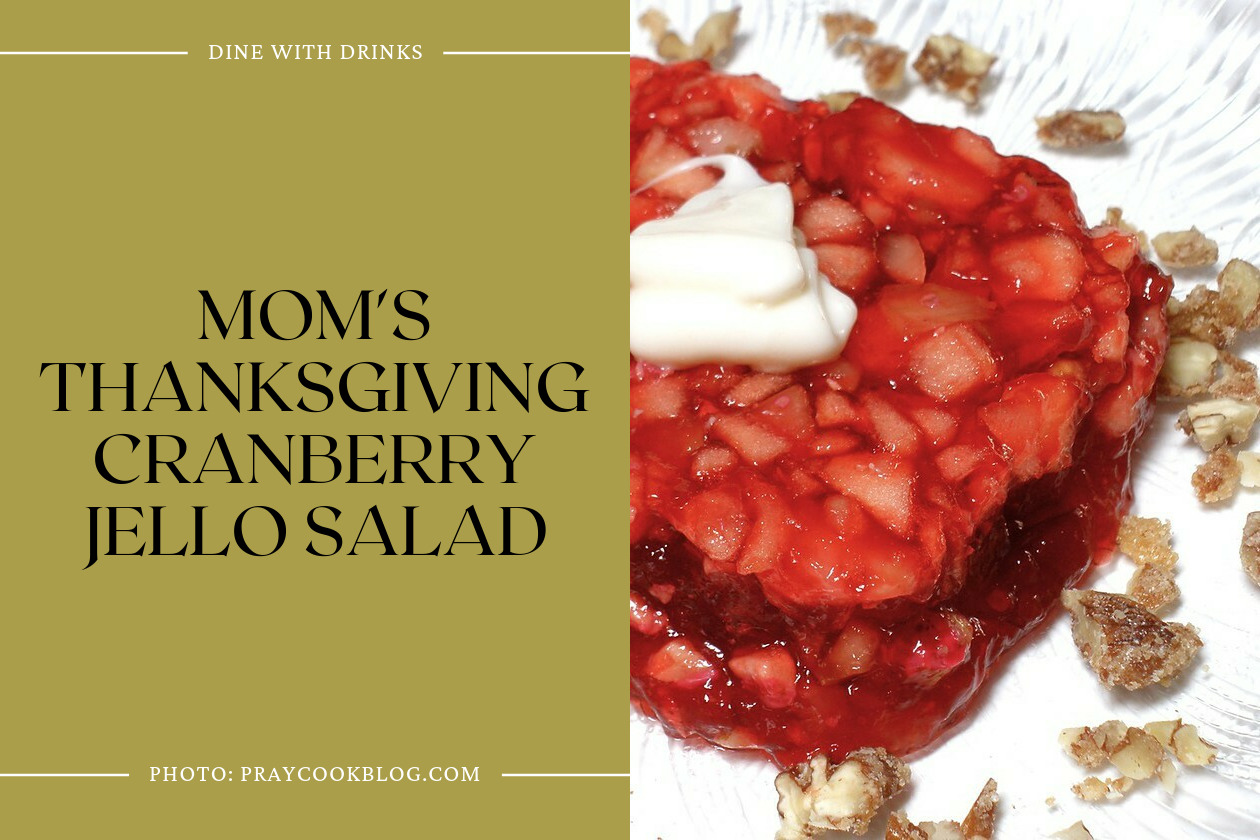 Mom's Thanksgiving Cranberry Jello Salad