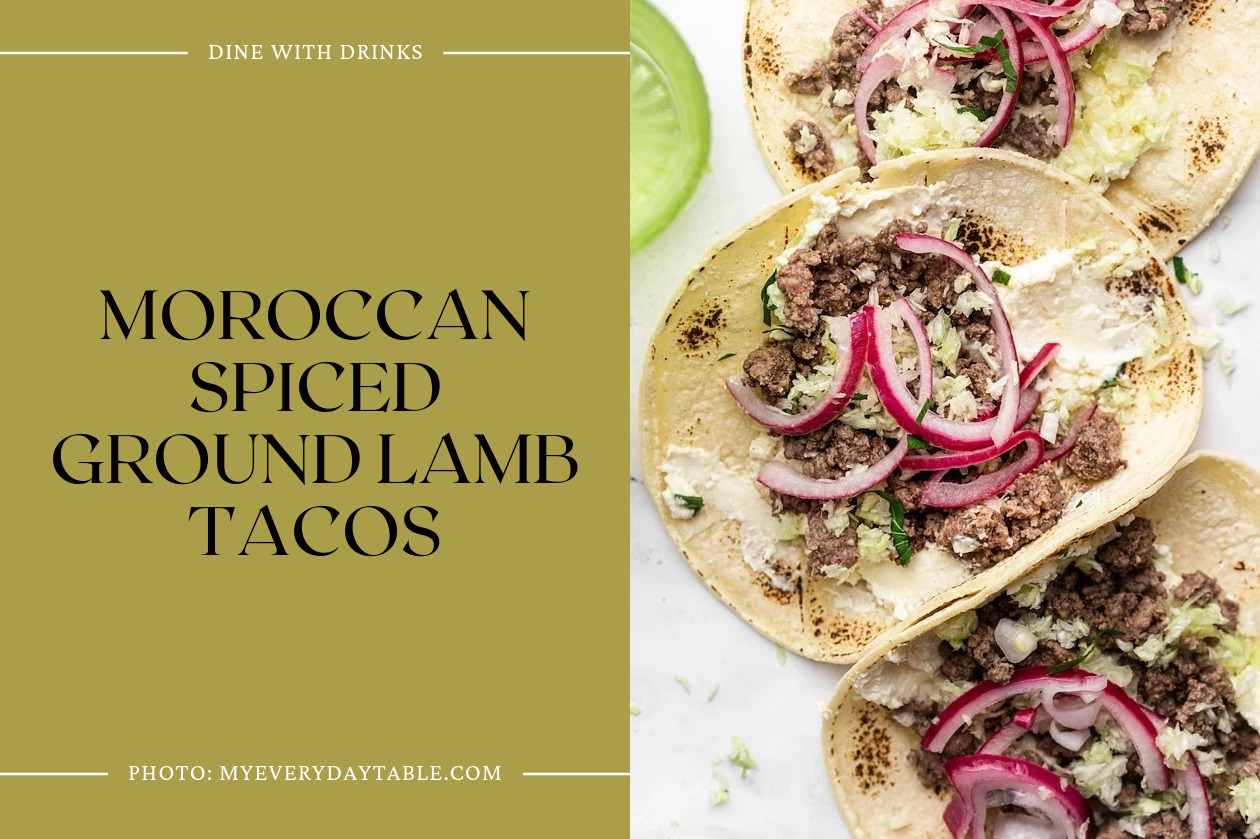 Moroccan Spiced Ground Lamb Tacos