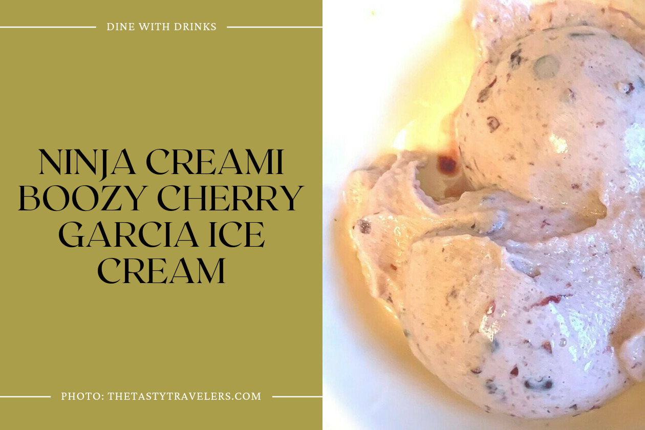 Ninja Creami Boozy Cherry Garcia Ice Cream