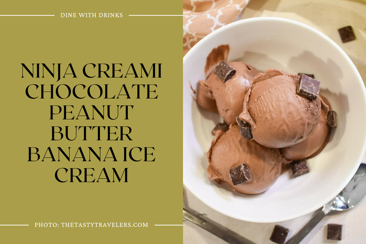 Ninja Creami Chocolate Peanut Butter Banana Ice Cream