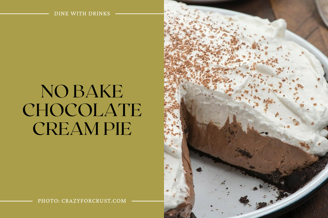 No Bake Chocolate Cream Pie