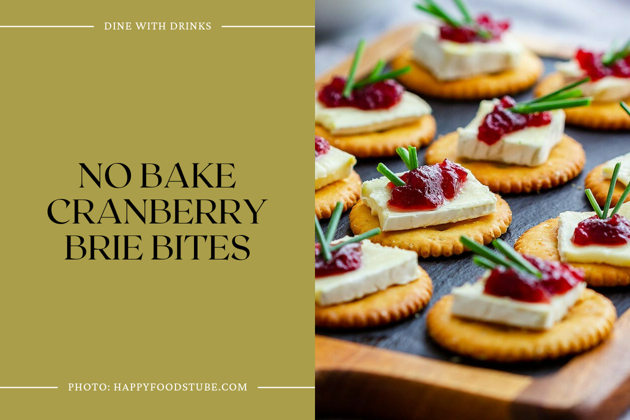No Bake Cranberry Brie Bites