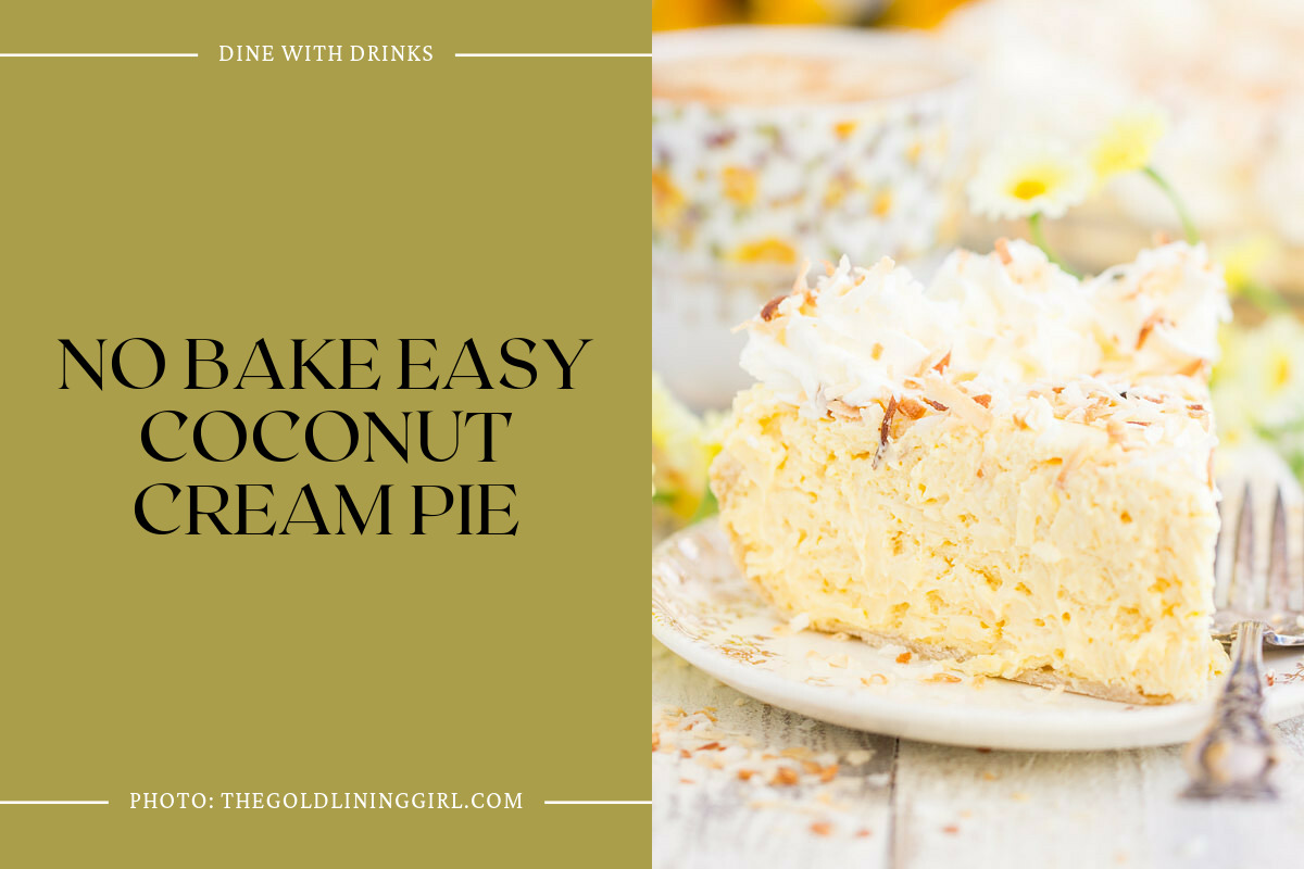 No Bake Easy Coconut Cream Pie