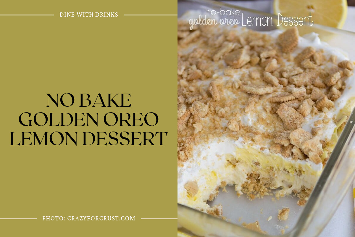 No Bake Golden Oreo Lemon Dessert