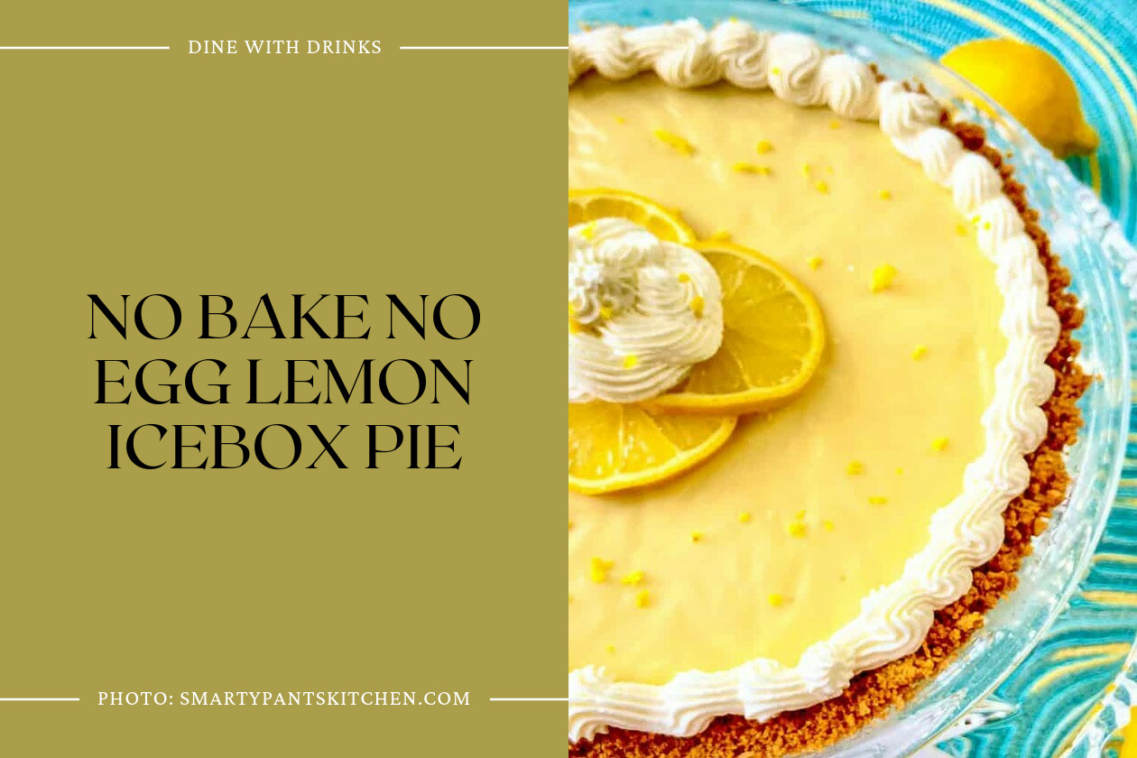 No Bake No Egg Lemon Icebox Pie