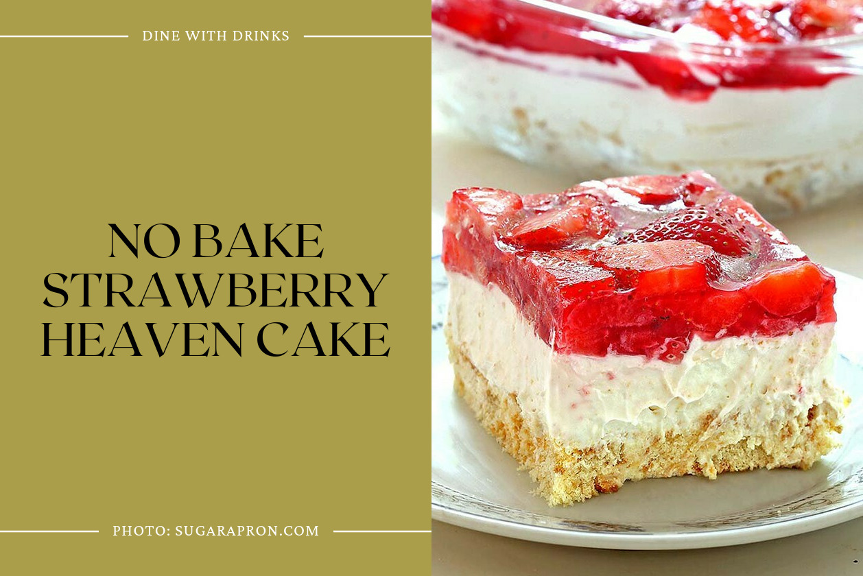 No Bake Strawberry Heaven Cake