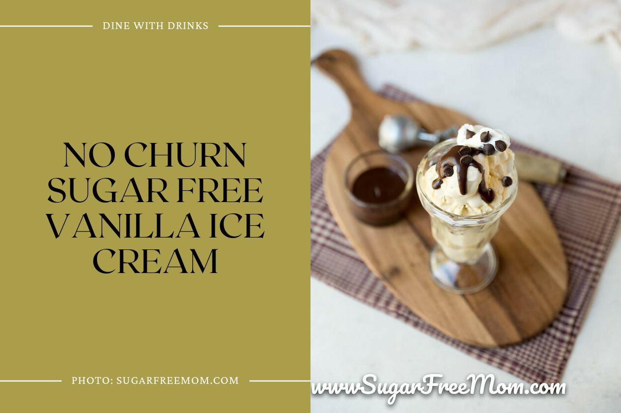 No Churn Sugar Free Vanilla Ice Cream